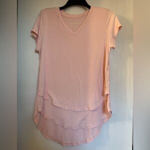 Latched Mama Light Pink Short Sleeve Top
